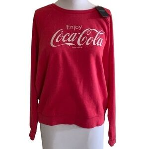 Lucky Brand Enjoy Coca Cola Sweater Red & White Size L